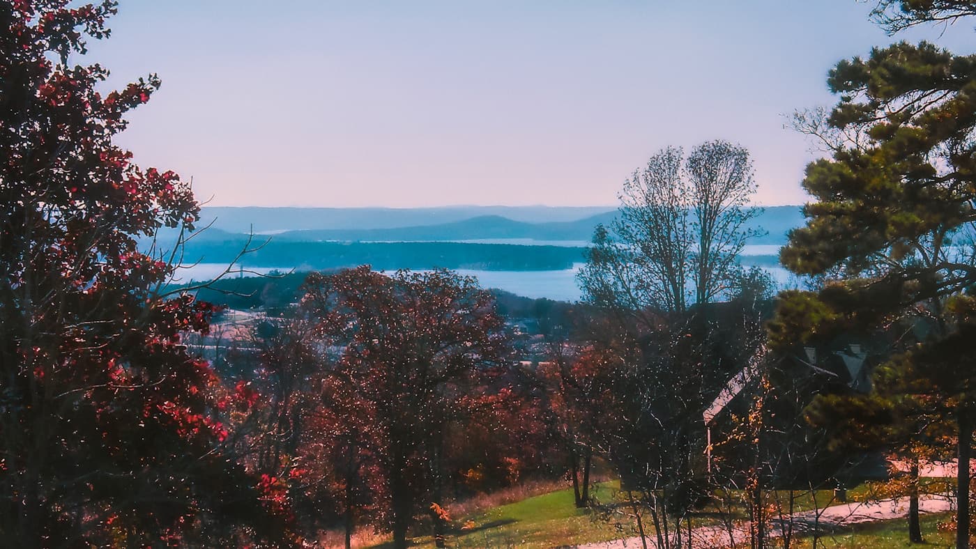 Scenic view of the Missouri Ozarks in Missouri